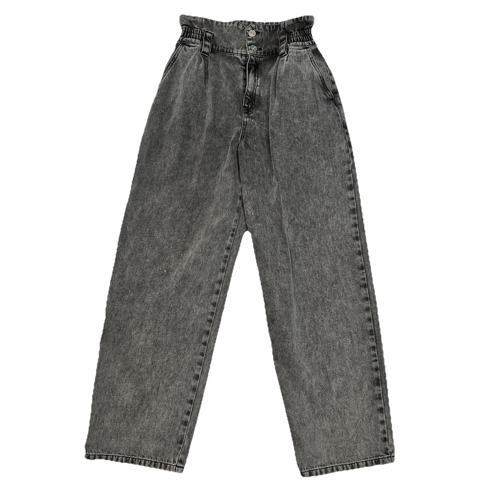 BDG Kayla Cocoon Low Rise Barrel Jeans Women's Grey Wash Denim Baggy Pants Sz 27